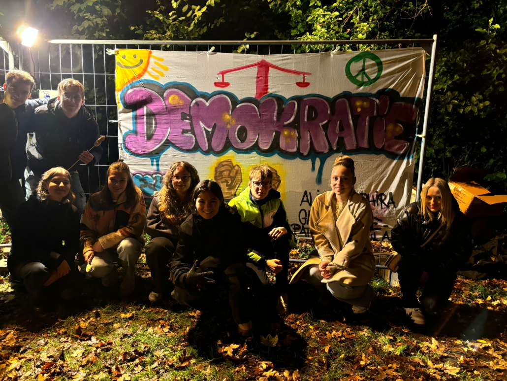 Graffiti Workshop bei der Langen Nacht der Demokratie